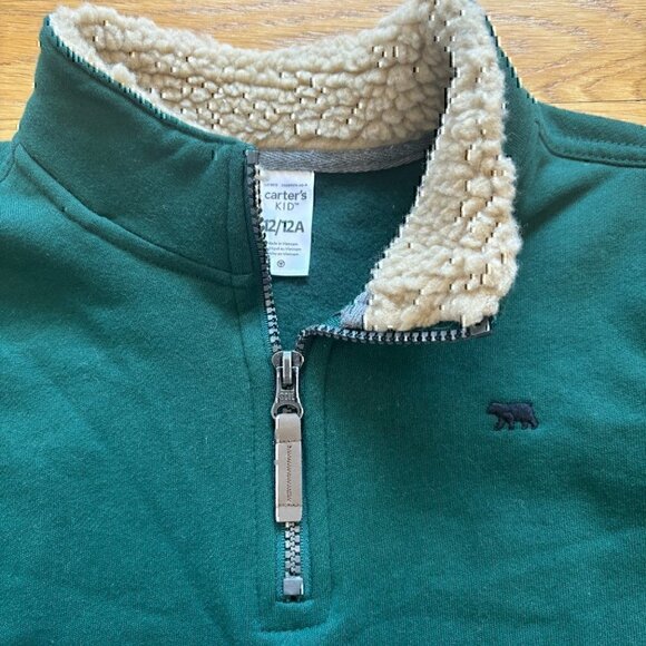 NWT Carter’s Half-Zip Pullover Sweater Size 12 (Boy) - Picture 3 of 5